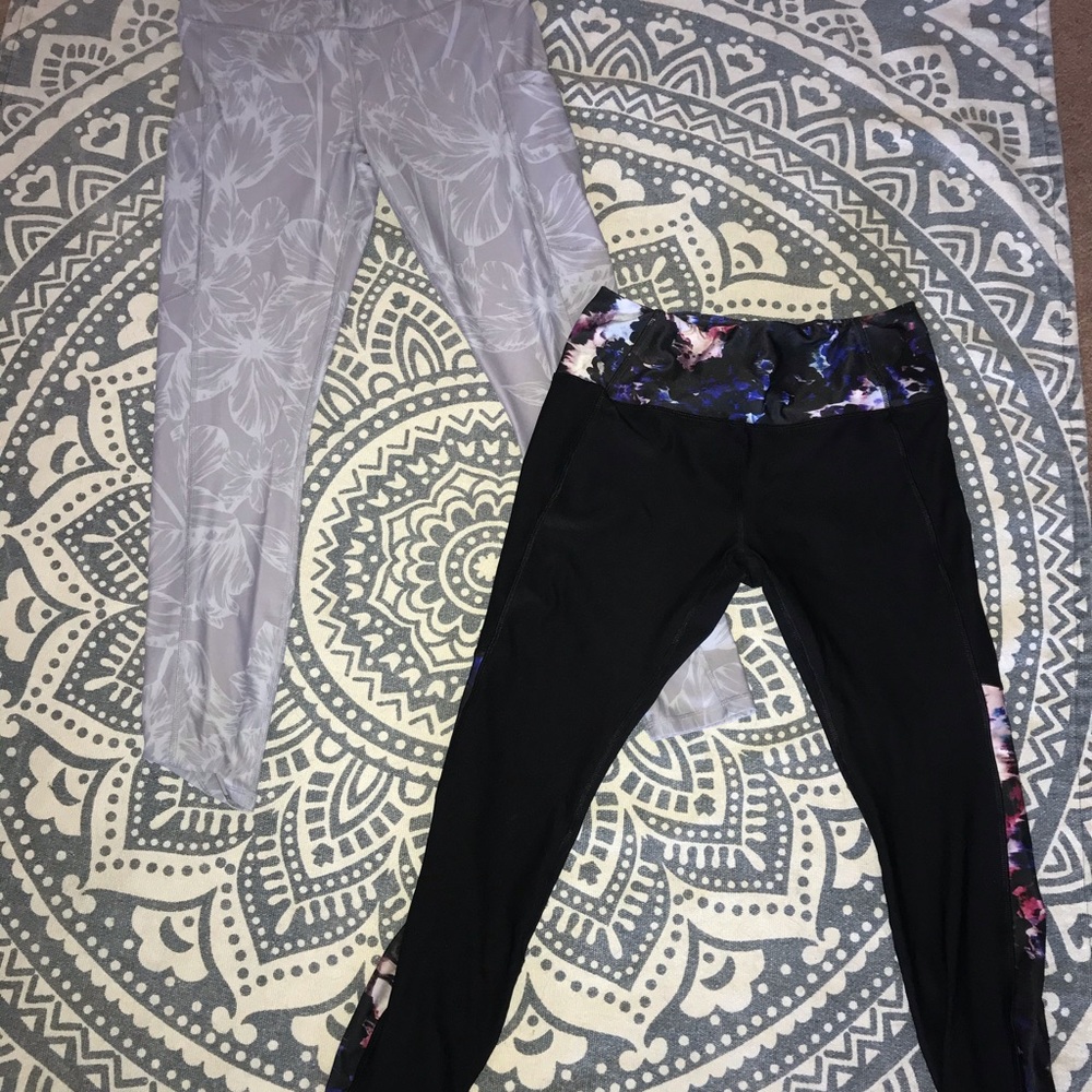 One Capri leggings and one long leggings